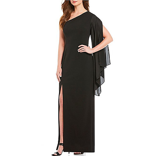 Sheath / Column Elegant Formal Evening Dress One Shoulder Sleeveless Floor Length Chiffon with Split Front 2021
Sheath / Column Elegant Formal Evening Dress One Shoulder Sleeveless Floor Length Chiffon with Split Front 2021