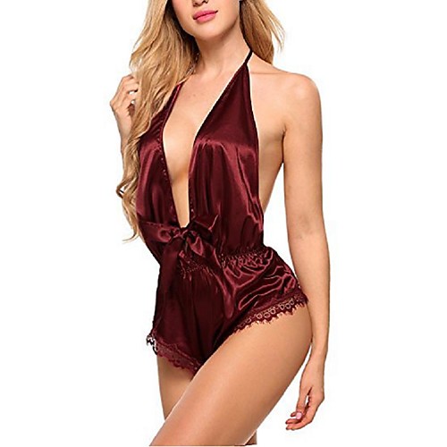Women's Mesh Super Sexy Bodysuits Nightwear Solid Colored Blue / Purple / Wine S M L / Halter Neck
Women's Mesh Super Sexy Bodysuits Nightwear Solid Colored Blue / Purple / Wine S M L / Halter Neck