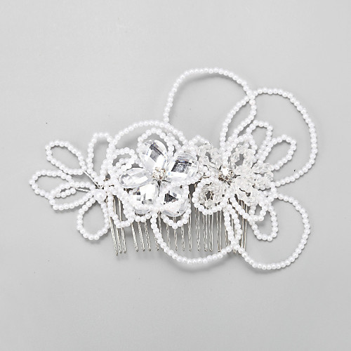 Crystal / Imitation Pearl / Rhinestone Hair Combs with Imitation Pearl / Crystal / Rhinestone / Paillette 1 Piece Wedding Headpiece
Crystal / Imitation Pearl / Rhinestone Hair Combs with Imitation Pearl / Crystal / Rhinestone / Paillette 1 Piece Wedding Headpiece