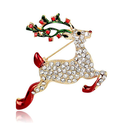 Women's Cubic Zirconia Brooches Geometrical Deer Stylish Brooch Jewelry Golden For Christmas Daily
Women's Cubic Zirconia Brooches Geometrical Deer Stylish Brooch Jewelry Golden For Christmas Daily