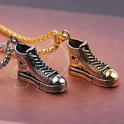 Men's Pendant Necklace Shoe Punk Chrome Gold Silver 60 cm Necklace Jewelry 1pc For Daily
Men's Pendant Necklace Shoe Punk Chrome Gold Silver 60 cm Necklace Jewelry 1pc For Daily