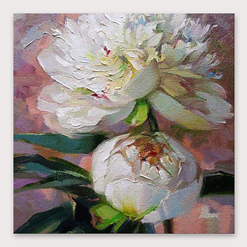 Oil Painting Hand Painted Square Abstract Floral / Botanical Modern Stretched Canvas
Oil Painting Hand Painted Square Abstract Floral / Botanical Modern Stretched Canvas
