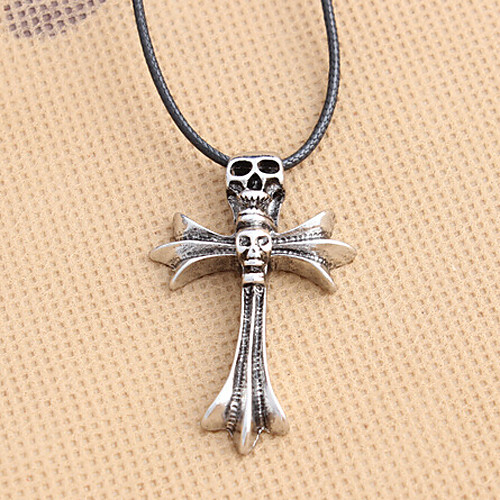 Men's Pendant Necklace Classic Cross Tiger Unique Design Fashion Chrome Silver 50 cm Necklace Jewelry 1pc For Street
Men's Pendant Necklace Classic Cross Tiger Unique Design Fashion Chrome Silver 50 cm Necklace Jewelry 1pc For Street
