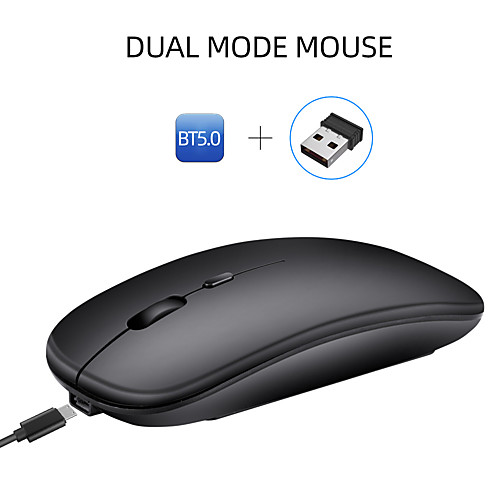 HXSJ M90 Wireless Bluetooth4.0 / Wireless 2.4G Optical Silent Mouse / Rechargeable Mouse 1600 dpi 3 Adjustable DPI Levels 4 pcs Keys
HXSJ M90 Wireless Bluetooth4.0 / Wireless 2.4G Optical Silent Mouse / Rechargeable Mouse 1600 dpi 3 Adjustable DPI Levels 4 pcs Keys