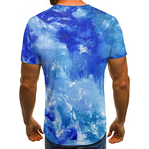Men's T shirt Shirt Graphic Scenery 3D Plus Size Print Short Sleeve Daily Tops Basic Exaggerated Round Neck Blue / Sports
Men's T shirt Shirt Graphic Scenery 3D Plus Size Print Short Sleeve Daily Tops Basic Exaggerated Round Neck Blue / Sports