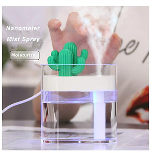 160ML Ultrasonic Air Humidifier Clear Cactus Color Light USB Essential Oil Diffuser Car Purifier Aroma Diffusor Anion Mist Maker
160ML Ultrasonic Air Humidifier Clear Cactus Color Light USB Essential Oil Diffuser Car Purifier Aroma Diffusor Anion Mist Maker