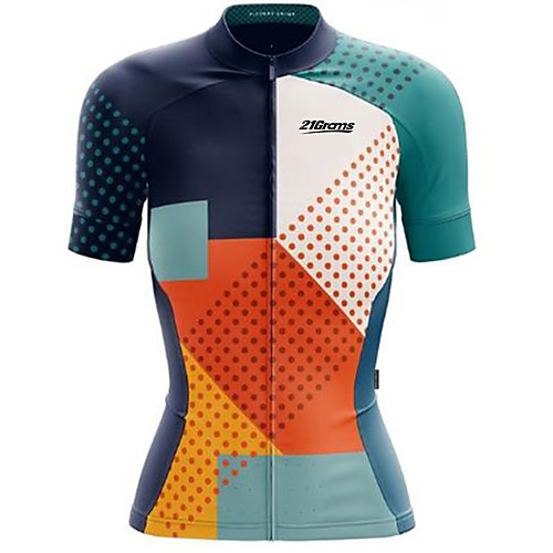 21Grams Women's Short Sleeve Cycling Jersey Spandex Polyester BlueOrange Bike Jersey Top Mountain Bike MTB Road Bike Cycling UV Resistant Quick Dry Breathable Sports Clothing Apparel / Stretchy
21Grams Women's Short Sleeve Cycling Jersey Spandex Polyester BlueOrange Bike Jersey Top Mountain Bike MTB Road Bike Cycling UV Resistant Quick Dry Breathable Sports Clothing Apparel / Stretchy