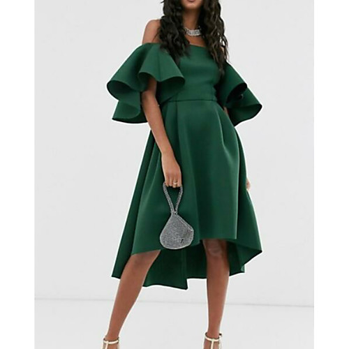 A-Line Open Back Prom Formal Evening Dress Off Shoulder Short Sleeve Asymmetrical Polyester with 2021
A-Line Open Back Prom Formal Evening Dress Off Shoulder Short Sleeve Asymmetrical Polyester with 2021