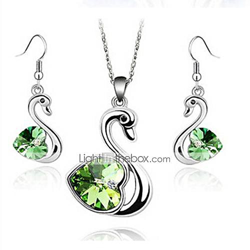 Women's Drop Earrings Pendant Necklace Classic Heart Precious Unique Design Fashion Silver Plated Earrings Jewelry Green / Blue For Party Daily Street Holiday 1 set
Women's Drop Earrings Pendant Necklace Classic Heart Precious Unique Design Fashion Silver Plated Earrings Jewelry Green / Blue For Party Daily Street Holiday 1 set