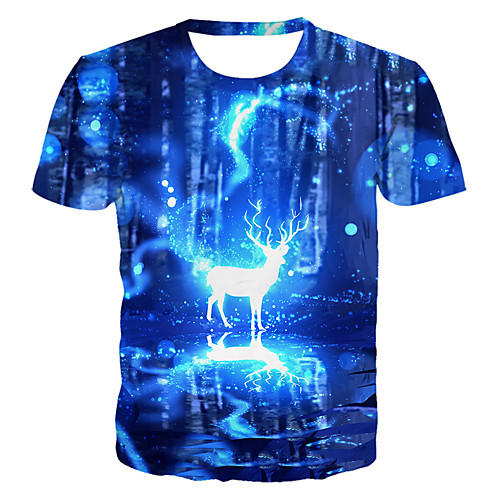 Men's T shirt Graphic 3D Animal Plus Size Print Short Sleeve Daily Tops Basic Exaggerated Round Neck Blue / Club
Men's T shirt Graphic 3D Animal Plus Size Print Short Sleeve Daily Tops Basic Exaggerated Round Neck Blue / Club