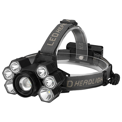 Headlamps LED 7 Emitters Portable Adjustable Wearproof Durable Camping / Hiking / Caving Everyday Use Cycling / Bike Black
Headlamps LED 7 Emitters Portable Adjustable Wearproof Durable Camping / Hiking / Caving Everyday Use Cycling / Bike Black