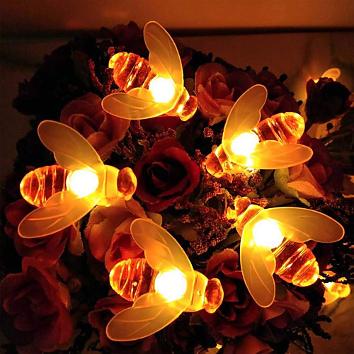 Waterproof 2M 20 pcs Multi-color USB 5V or AA Battery powered Honey Bee Shape LED Lamp string for Home Lighting Decorations Holiday party atmosphere
Waterproof 2M 20 pcs Multi-color USB 5V or AA Battery powered Honey Bee Shape LED Lamp string for Home Lighting Decorations Holiday party atmosphere