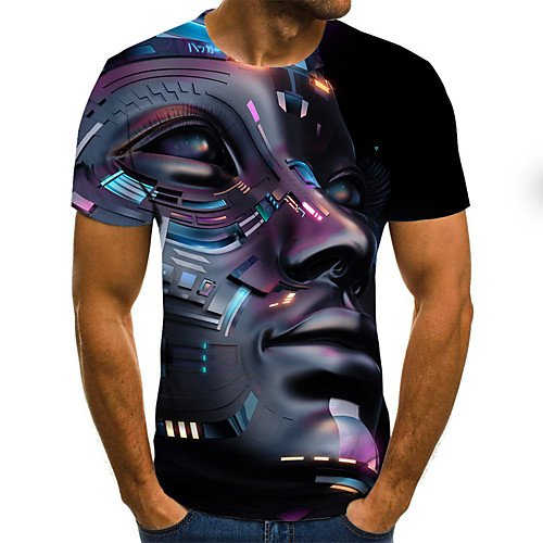 Men's T shirt Shirt Graphic 3D Plus Size Print Short Sleeve Daily Tops Basic Round Neck Black
Men's T shirt Shirt Graphic 3D Plus Size Print Short Sleeve Daily Tops Basic Round Neck Black