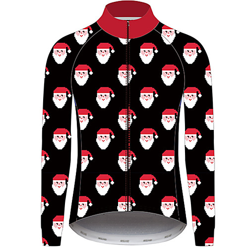 21Grams Christmas Men's Long Sleeve Cycling Jersey - Black / Red Bike Jersey Padded Shorts / Chamois Top UV Resistant Quick Dry Breathable Sports Winter Fleece 100% Polyester Mountain Bike MTB Road
21Grams Christmas Men's Long Sleeve Cycling Jersey - Black / Red Bike Jersey Padded Shorts / Chamois Top UV Resistant Quick Dry Breathable Sports Winter Fleece 100% Polyester Mountain Bike MTB Road