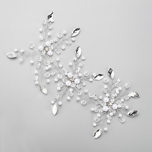 Crystal / Imitation Pearl / Paillette Headdress with Crystal / Imitation Pearl / Paillette 1 Piece Wedding Headpiece
Crystal / Imitation Pearl / Paillette Headdress with Crystal / Imitation Pearl / Paillette 1 Piece Wedding Headpiece