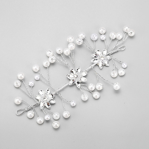 Imitation Pearl / Rhinestone / Paillette Headdress with Rhinestone / Imitation Pearl / Paillette 1 Piece Wedding Headpiece
Imitation Pearl / Rhinestone / Paillette Headdress with Rhinestone / Imitation Pearl / Paillette 1 Piece Wedding Headpiece