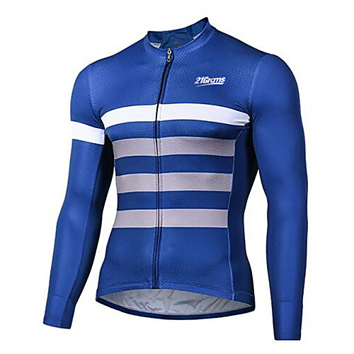 21Grams Men's Long Sleeve Cycling Jersey Winter Spandex Polyester BlueWhite Bike Jersey Top Mountain Bike MTB Road Bike Cycling UV Resistant Quick Dry Breathable Sports Clothing Apparel / Stretchy
21Grams Men's Long Sleeve Cycling Jersey Winter Spandex Polyester BlueWhite Bike Jersey Top Mountain Bike MTB Road Bike Cycling UV Resistant Quick Dry Breathable Sports Clothing Apparel / Stretchy