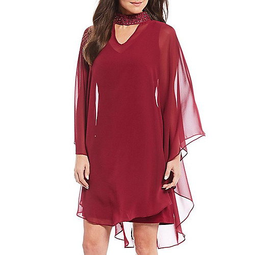 Two Piece Mother of the Bride Dress Plus Size Jewel Neck Knee Length 30D Chiffon Sleeveless with Crystals 2021
Two Piece Mother of the Bride Dress Plus Size Jewel Neck Knee Length 30D Chiffon Sleeveless with Crystals 2021