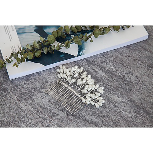 Imitation Pearl / Alloy Hair Combs with Imitation Pearl 1 Piece Wedding Headpiece
Imitation Pearl / Alloy Hair Combs with Imitation Pearl 1 Piece Wedding Headpiece
