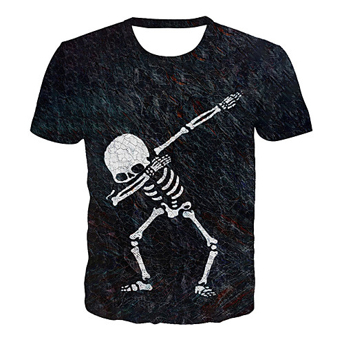 Men's T shirt Graphic 3D Skull Plus Size Print Short Sleeve Daily Tops Basic Exaggerated Round Neck Black / Summer / Club
Men's T shirt Graphic 3D Skull Plus Size Print Short Sleeve Daily Tops Basic Exaggerated Round Neck Black / Summer / Club