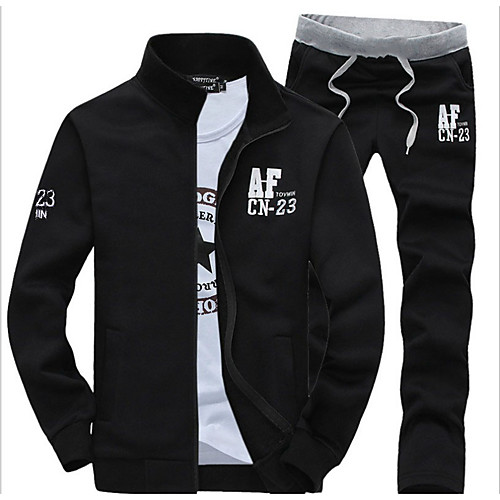 Men's Activewear Set Graphic Text Letter Stand Collar Daily Sports Weekend Active Hoodies Sweatshirts Long Sleeve Slim Navy Blue Light gray Black / Fall / Winter / Spring
Men's Activewear Set Graphic Text Letter Stand Collar Daily Sports Weekend Active Hoodies Sweatshirts Long Sleeve Slim Navy Blue Light gray Black / Fall / Winter / Spring