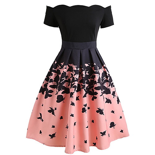 Women's A Line Dress Knee Length Dress Blushing Pink Short Sleeve Color Block Off Shoulder Hot Elegant Party S M L XL XXL
Women's A Line Dress Knee Length Dress Blushing Pink Short Sleeve Color Block Off Shoulder Hot Elegant Party S M L XL XXL