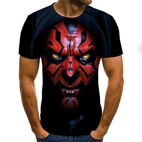 Men's T shirt Graphic 3D Plus Size Print Short Sleeve Daily Tops Streetwear Exaggerated Black
Men's T shirt Graphic 3D Plus Size Print Short Sleeve Daily Tops Streetwear Exaggerated Black