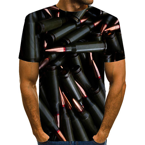 Men's T shirt Shirt 3D Plus Size Print Short Sleeve Daily Tops Basic Round Neck Black
Men's T shirt Shirt 3D Plus Size Print Short Sleeve Daily Tops Basic Round Neck Black