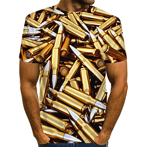 Men's T shirt Shirt Graphic Machine Plus Size Print Short Sleeve Daily Tops Basic Round Neck Gold / Summer
Men's T shirt Shirt Graphic Machine Plus Size Print Short Sleeve Daily Tops Basic Round Neck Gold / Summer