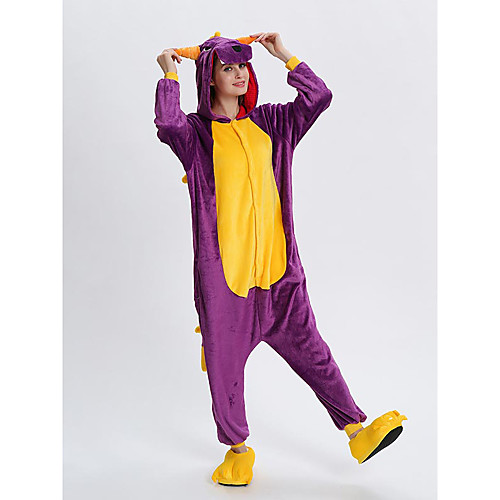 Adults' Kigurumi Pajamas Dragon Onesie Pajamas Flannelette Purple / Red / Pink Cosplay For Men and Women Animal Sleepwear Cartoon Festival / Holiday Costumes
Adults' Kigurumi Pajamas Dragon Onesie Pajamas Flannelette Purple / Red / Pink Cosplay For Men and Women Animal Sleepwear Cartoon Festival / Holiday Costumes