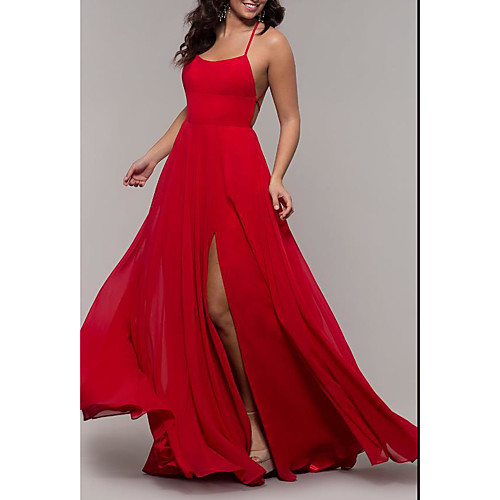 A-Line Maxi Holiday Prom Dress Halter Neck Sleeveless Floor Length Chiffon with Pleats Split 2021
A-Line Maxi Holiday Prom Dress Halter Neck Sleeveless Floor Length Chiffon with Pleats Split 2021