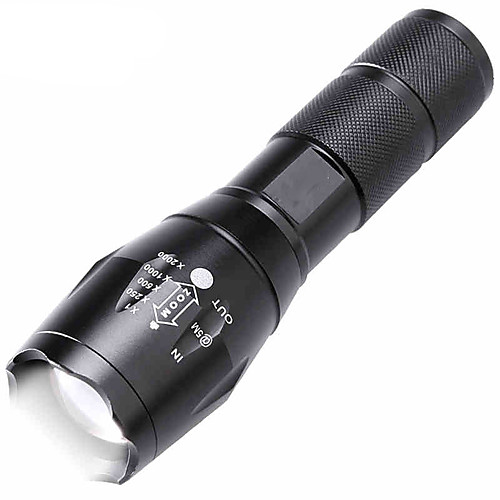 LED Flashlights / Torch Waterproof Zoomable 2000 lm LED LED Emitters 5 Mode Waterproof Zoomable Rechargeable Adjustable Focus Impact Resistant Nonslip grip Camping / Hiking Hunting Fishing Black
LED Flashlights / Torch Waterproof Zoomable 2000 lm LED LED Emitters 5 Mode Waterproof Zoomable Rechargeable Adjustable Focus Impact Resistant Nonslip grip Camping / Hiking Hunting Fishing Black