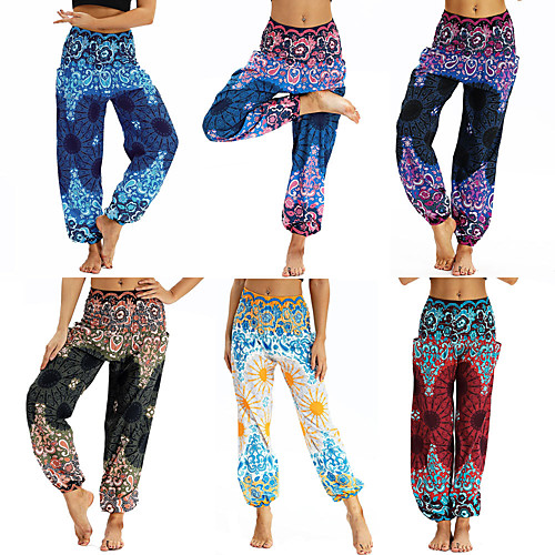 Women's High Waist Yoga Pants Harem Smocked Waist Bloomers Quick Dry Breathable Bohemian Hippie Boho Black Dark Purple Blue Fitness Gym Workout Dance Sports Activewear Stretchy Loose
Women's High Waist Yoga Pants Harem Smocked Waist Bloomers Quick Dry Breathable Bohemian Hippie Boho Black Dark Purple Blue Fitness Gym Workout Dance Sports Activewear Stretchy Loose