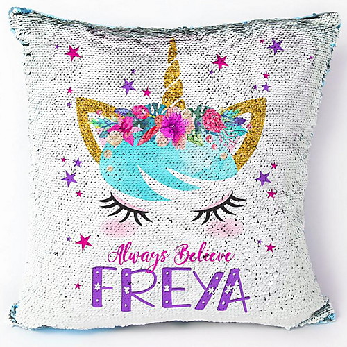1pc Unicorn Pillow Cover Luxurious Glitter Sequins Home Decorative Square Sparkling Pillowcase Cushion Cover
1pc Unicorn Pillow Cover Luxurious Glitter Sequins Home Decorative Square Sparkling Pillowcase Cushion Cover