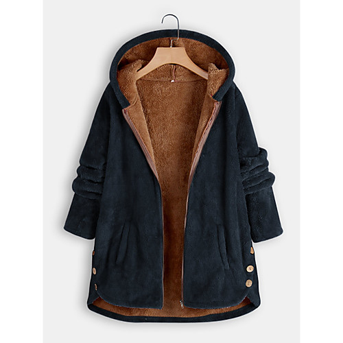 Women's Coat Daily Winter Regular Coat Loose Basic Vintage Jacket Long Sleeve Solid Colored Blushing Pink Navy Blue / Going out
Women's Coat Daily Winter Regular Coat Loose Basic Vintage Jacket Long Sleeve Solid Colored Blushing Pink Navy Blue / Going out