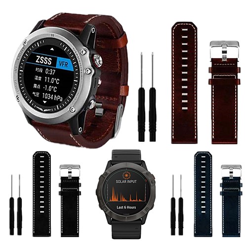 Watch Band for Garmin D2 Bravo / Garmin D2 Charlie / Garmin D2 Delta PX Garmin Leather Loop Genuine Leather Wrist Strap
Watch Band for Garmin D2 Bravo / Garmin D2 Charlie / Garmin D2 Delta PX Garmin Leather Loop Genuine Leather Wrist Strap