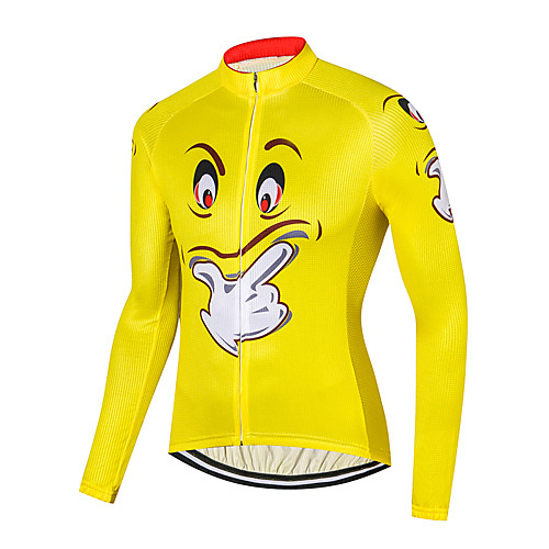 21Grams Novelty Funny Men's Long Sleeve Cycling Jersey - Yellow Bike Jersey Top Quick Dry Moisture Wicking Breathable Sports Winter Fleece Elastane Terylene Mountain Bike MTB Road Bike Cycling
21Grams Novelty Funny Men's Long Sleeve Cycling Jersey - Yellow Bike Jersey Top Quick Dry Moisture Wicking Breathable Sports Winter Fleece Elastane Terylene Mountain Bike MTB Road Bike Cycling
