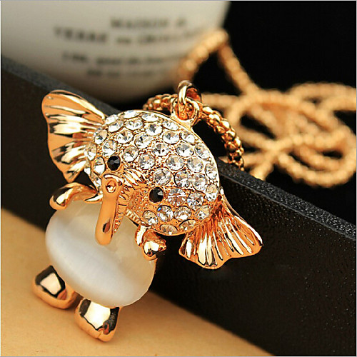 Women's Pendant Necklace Charm Necklace Classic Elephant Precious Unique Design Fashion Zircon Chrome Gold 70 cm Necklace Jewelry 1pc For Street Daily
Women's Pendant Necklace Charm Necklace Classic Elephant Precious Unique Design Fashion Zircon Chrome Gold 70 cm Necklace Jewelry 1pc For Street Daily