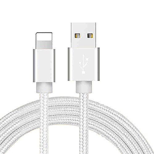 Lightning Cable 1.0m(3Ft) Braided / Quick Charge PVC(PolyVinyl Chloride) / Nylon USB Cable Adapter For iPhone
Lightning Cable 1.0m(3Ft) Braided / Quick Charge PVC(PolyVinyl Chloride) / Nylon USB Cable Adapter For iPhone