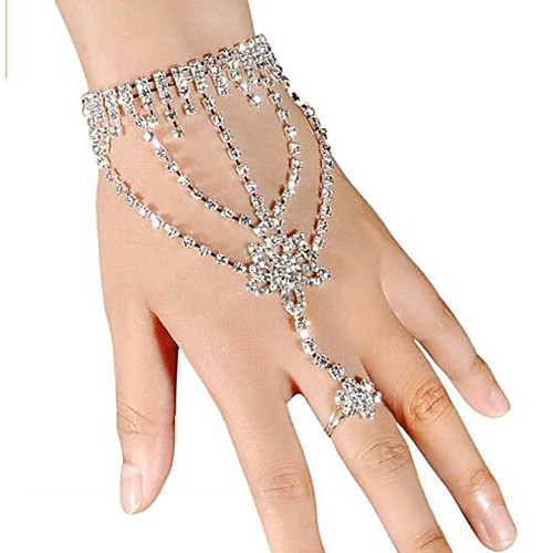 Women's Wrap Bracelet Ring Bracelet / Slave bracelet Star Ladies Iced Out Rhinestone Bracelet Jewelry White For Wedding Party Daily Masquerade Engagement Party Prom / Silver Plated
Women's Wrap Bracelet Ring Bracelet / Slave bracelet Star Ladies Iced Out Rhinestone Bracelet Jewelry White For Wedding Party Daily Masquerade Engagement Party Prom / Silver Plated