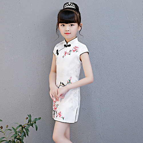 Kid's Girls' Chinese Style Chinese Style Cheongsam Qipao For Party Daily Cotton Halloween Carnival Masquerade Cheongsam
Kid's Girls' Chinese Style Chinese Style Cheongsam Qipao For Party Daily Cotton Halloween Carnival Masquerade Cheongsam