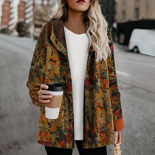 Women's Coat Daily Fall & Winter Long Coat Hooded Regular Fit Jacket Long Sleeve Geometric Yellow Navy Blue
Women's Coat Daily Fall & Winter Long Coat Hooded Regular Fit Jacket Long Sleeve Geometric Yellow Navy Blue
