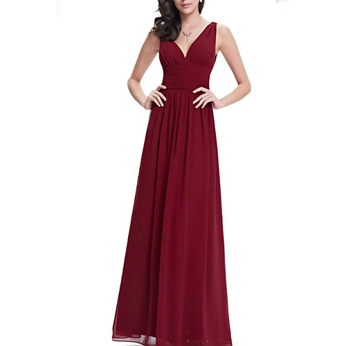 A-Line Elegant Formal Evening Dress Plunging Neck Sleeveless Floor Length Chiffon with Pleats 2021
A-Line Elegant Formal Evening Dress Plunging Neck Sleeveless Floor Length Chiffon with Pleats 2021