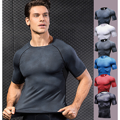 YUERLIAN Men's Compression Shirt Yoga Top Summer Optical Illusion Black / Silver Red Blue Rough Black White Fitness Gym Workout Running Tee Tshirt Base Layer Short Sleeve Sport Activewear Quick Dry
YUERLIAN Men's Compression Shirt Yoga Top Summer Optical Illusion Black / Silver Red Blue Rough Black White Fitness Gym Workout Running Tee Tshirt Base Layer Short Sleeve Sport Activewear Quick Dry