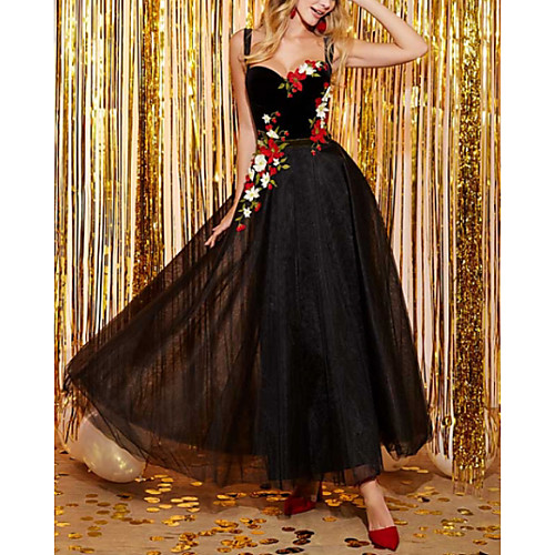 A-Line Elegant Prom Formal Evening Dress Spaghetti Strap Sleeveless Ankle Length Tulle with Pleats Appliques 2021
A-Line Elegant Prom Formal Evening Dress Spaghetti Strap Sleeveless Ankle Length Tulle with Pleats Appliques 2021