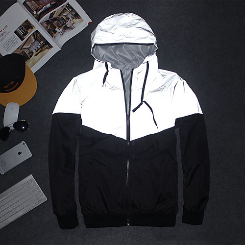 Men's Long Sleeve Running Track Jacket Reflective Jacket Hoodie Jacket Full Zip Outerwear Jacket Hoodie High Visibility Reflective Windproof Fitness Running Jogging Sportswear BlackWhite Activewear
Men's Long Sleeve Running Track Jacket Reflective Jacket Hoodie Jacket Full Zip Outerwear Jacket Hoodie High Visibility Reflective Windproof Fitness Running Jogging Sportswear BlackWhite Activewear
