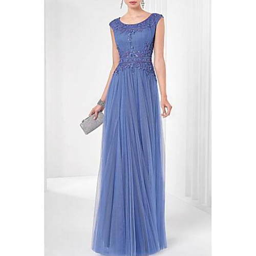 A-Line Elegant Formal Evening Dress Scoop Neck Sleeveless Floor Length Tulle with Pleats Lace Insert Appliques 2021
A-Line Elegant Formal Evening Dress Scoop Neck Sleeveless Floor Length Tulle with Pleats Lace Insert Appliques 2021