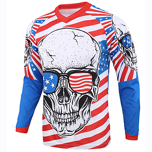 21Grams Men's Long Sleeve Cycling Jersey Downhill Jersey Dirt Bike Jersey Winter Spandex Polyester RedBlue Sugar Skull Solid Color Skull Bike Jersey Top Mountain Bike MTB Road Bike Cycling Thermal
21Grams Men's Long Sleeve Cycling Jersey Downhill Jersey Dirt Bike Jersey Winter Spandex Polyester RedBlue Sugar Skull Solid Color Skull Bike Jersey Top Mountain Bike MTB Road Bike Cycling Thermal