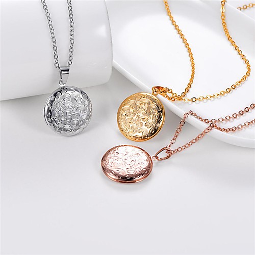 Women's Pendant Necklace Lockets Necklace Romantic Fashion Titanium Steel Rose Gold Silver Gold 55 cm Necklace Jewelry 1pc For Wedding Gift Daily Engagement Festival / Charm Necklace
Women's Pendant Necklace Lockets Necklace Romantic Fashion Titanium Steel Rose Gold Silver Gold 55 cm Necklace Jewelry 1pc For Wedding Gift Daily Engagement Festival / Charm Necklace