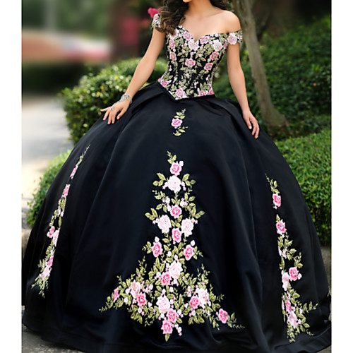 A-Line Elegant Prom Formal Evening Dress Strapless Short Sleeve Floor Length Lace Satin with Embroidery Appliques 2021
A-Line Elegant Prom Formal Evening Dress Strapless Short Sleeve Floor Length Lace Satin with Embroidery Appliques 2021